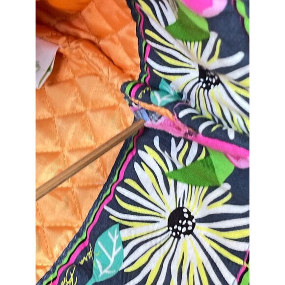 Vera Bradley Jazzy Blooms Quilted Large Tote Bag Colorful Floral & Dual Handles - Picture 13 of 14
